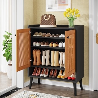https://ak1.ostkcdn.com/images/products/is/images/direct/6c414dd255fbea24c695501ba49c00840a4850c2/Shoe-Cabinet-with-Doors%2C-Rattan-Shoe-Storage-Cabinet%2C-6-Tier-Shoes-Organizer-Cabinets-for-Entryway.jpg