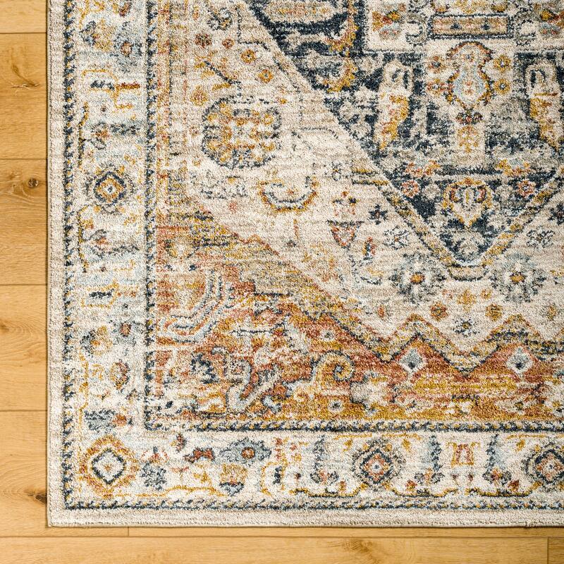 Livabliss Beckham Traditional Medallion Area Rug