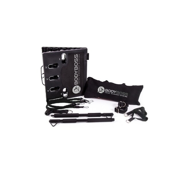 BodyBoss 2.0 - Full Portable Home Gym Workout Package - 2 Band