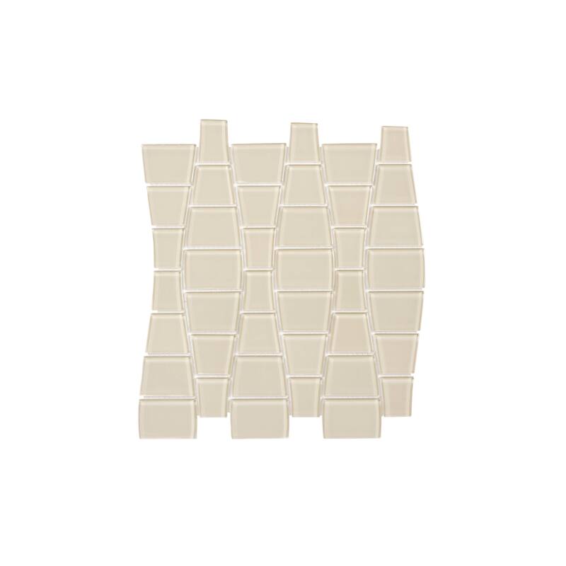 Cruz Bay Studio BG15 Ripple - 11" x 12" Block Random Wall Tile -