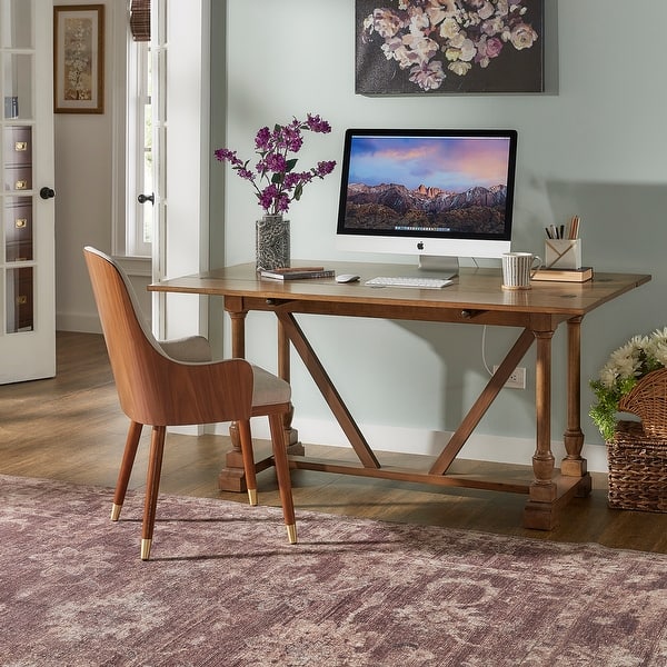 Edmaire Convertible Dining Table And Office Desk By Inspire Q Classic On Sale Overstock 30767739