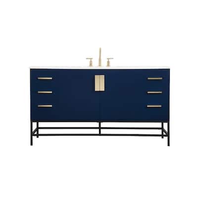 Elegant Lighting VF48860M Eugene 60" Free Standing Single Basin Vanity
