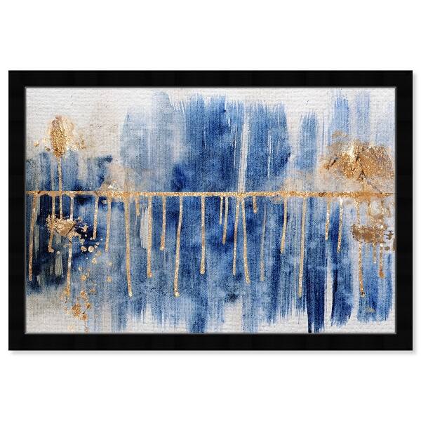Oliver Gal Path To You Gold Abstract Framed Wall Art Prints Paint Blue Gold On Sale Overstock 31287387 Interior decor including wall art, interior accents, and interior set of 3 prints, abstract art, scandinavian prints, geometric art intended for recent blue abstract wall art view photo 6 of 20. oliver gal artist co