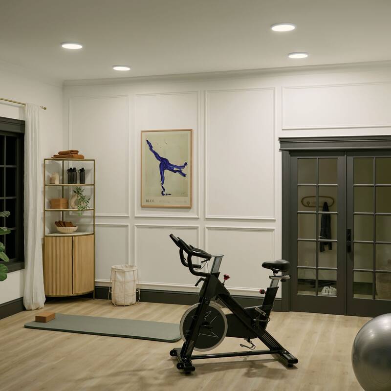 Kichler 53009WH30 Ara 10" Wide LED Flush Mount Drum Ceiling Fixture