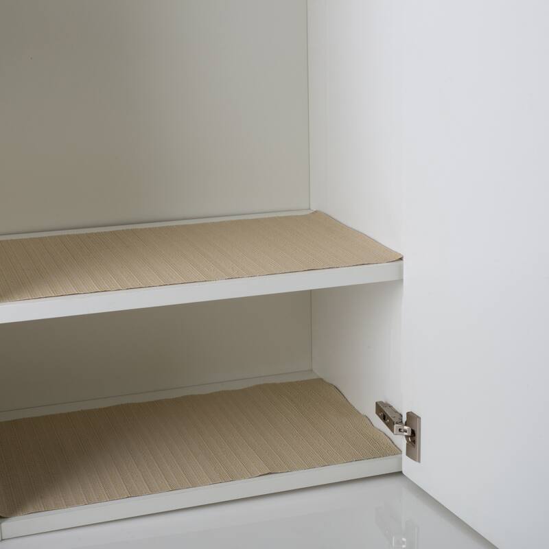 Simplify 10 Square Feet Smooth Surface Shelf Liner in Taupe