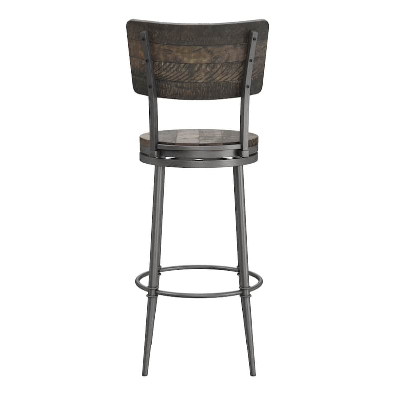 Hillsdale Furniture Jennings Wood and Metal Swivel Stool