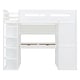 preview thumbnail 29 of 38, Maximized Storage Space Design Loft Bed with Guardrail, Sturdy Construction, Twin Size
