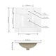 preview thumbnail 14 of 120, JONATHAN Y Aubert 3-Hole Rectangular Ceramic Single Sink Basin Vanity Top
