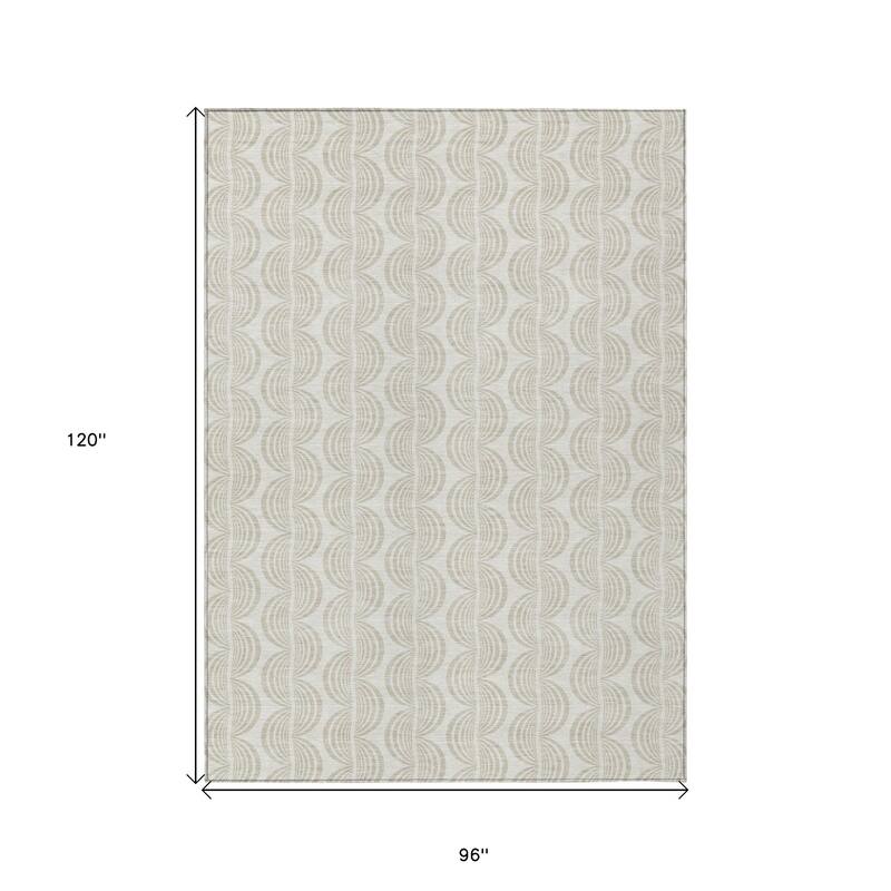 HomeRoots Ogee Transitional Rectangle Outdoor Rug