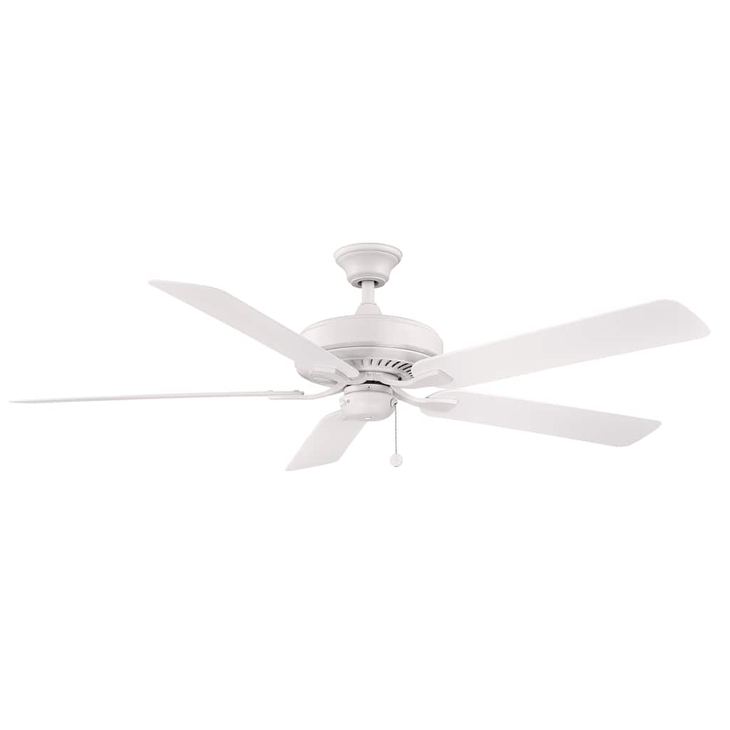 Edgewood 60 inch Indoor/Outdoor Ceiling Fan with Matte White Blades - Matte White