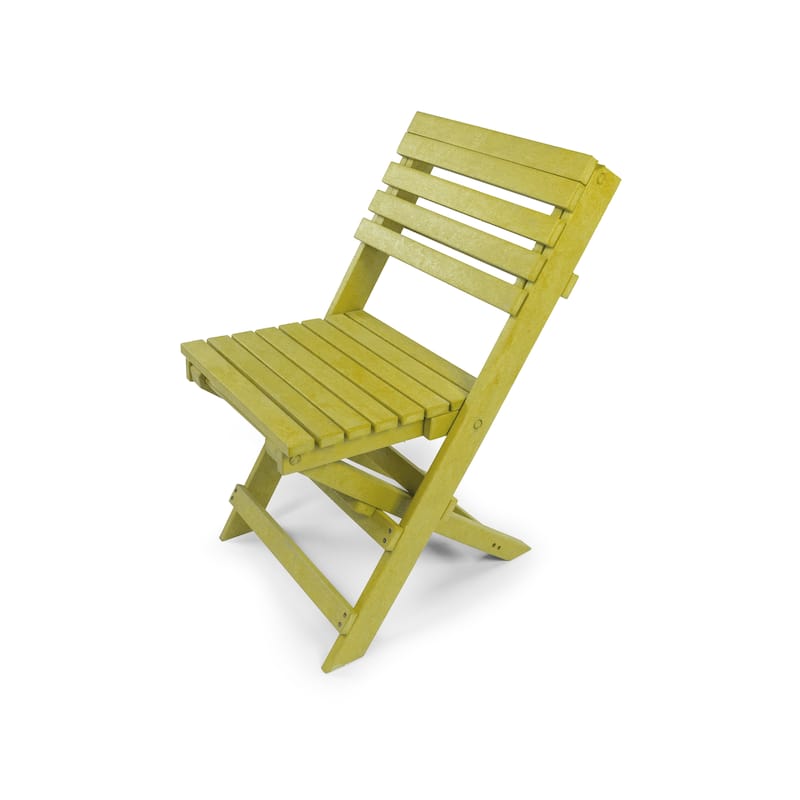 Las Cabos Fully Assembled All-Weather Recycled HDPE Outdoor Folding Bistro Chair