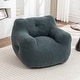 preview thumbnail 64 of 68, Bean Bag Sofa Chair with Armrests Stuffed High-Density Foam