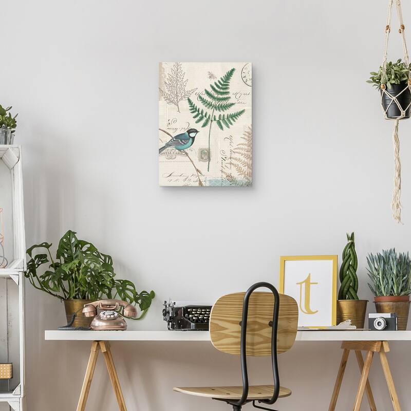 En Bleu I Crop Canvas Art Print