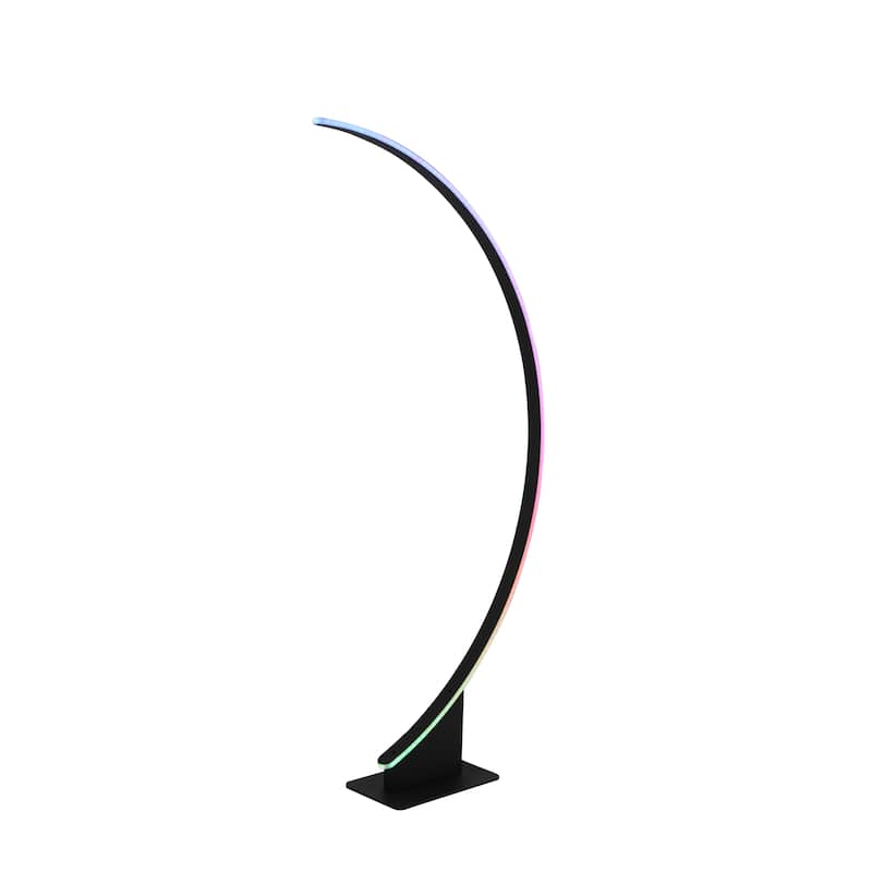 Half-Moon 56" Full-Arched Led Floor Lamp, Rgb Party/Mood Light - 56