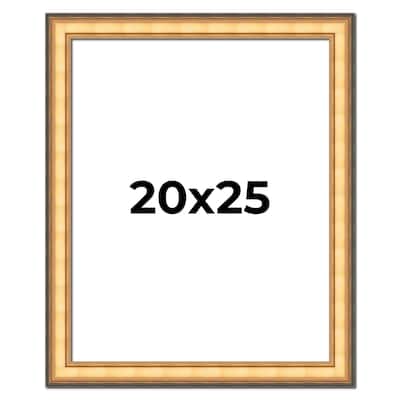 20x25 Frame Gold Plein Aire Solid Wood Picture Frame Width 2 Inches |
