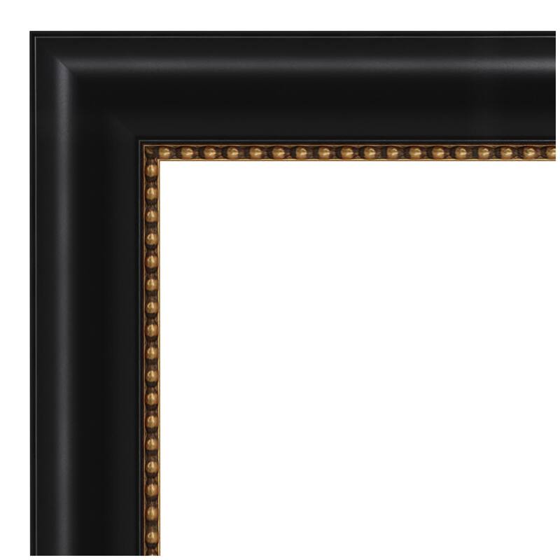 Kate and Laurel Minimalist Black Highland Cow Close by Michael Schauer Framed Wall Art Print