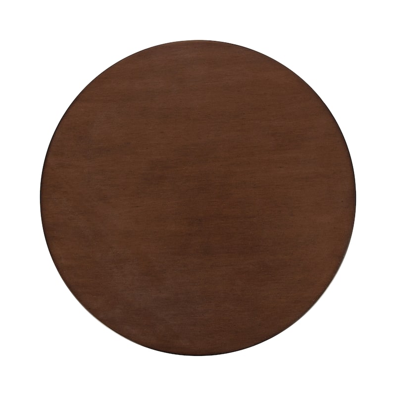Kate and Laurel Stratton Rustic Pedestal Table - 12x12x26