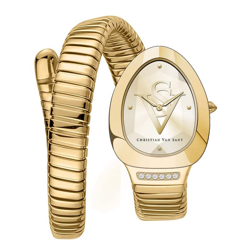 Christian Van Sant Women's Naga Gold Dial Watch - CV0874 - 6 (36)