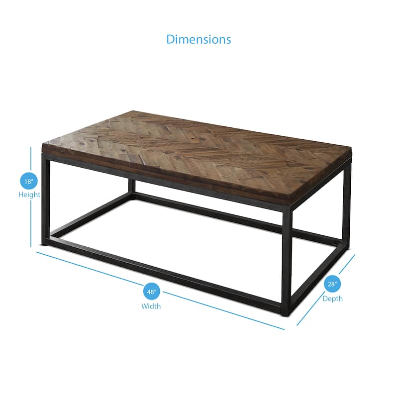 Steve Silver Lockwood 48-Inch Rectangle Coffee Table