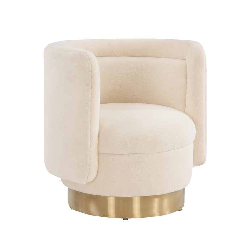 SAFAVIEH Couture Aneeta Swivel Accent Chair - 29.7" W x 27.2" L x 29.7" H - 30Wx27Dx30H