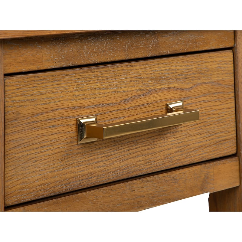 Magnussen Home Lindon Belgian Wheat Drawer End Table - 22''W x 26''D x 24''H