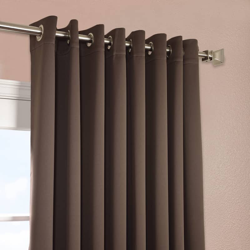 Exclusive Fabrics Extra Wide Room Darkening Grommet Curtain Panel - 100 x 108