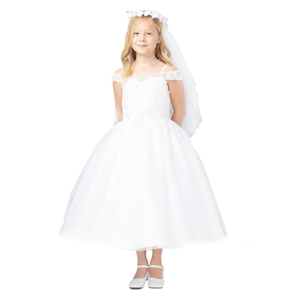 white dress for girls kids