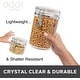 preview thumbnail 4 of 3, Clear Canister Set with Clamp Lids