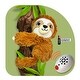 preview thumbnail 5 of 3, Shusher Sloth by Baby Shusher Plush Soothing Sloth Companion with 1 hour Noise Detection - White - N/A