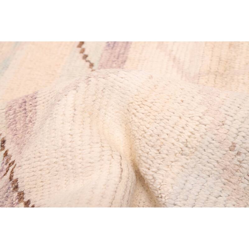 ECARPETGALLERY Hand-knotted Pak Finest Marrakesh Cream Wool Rug - 8'11 x 11'11