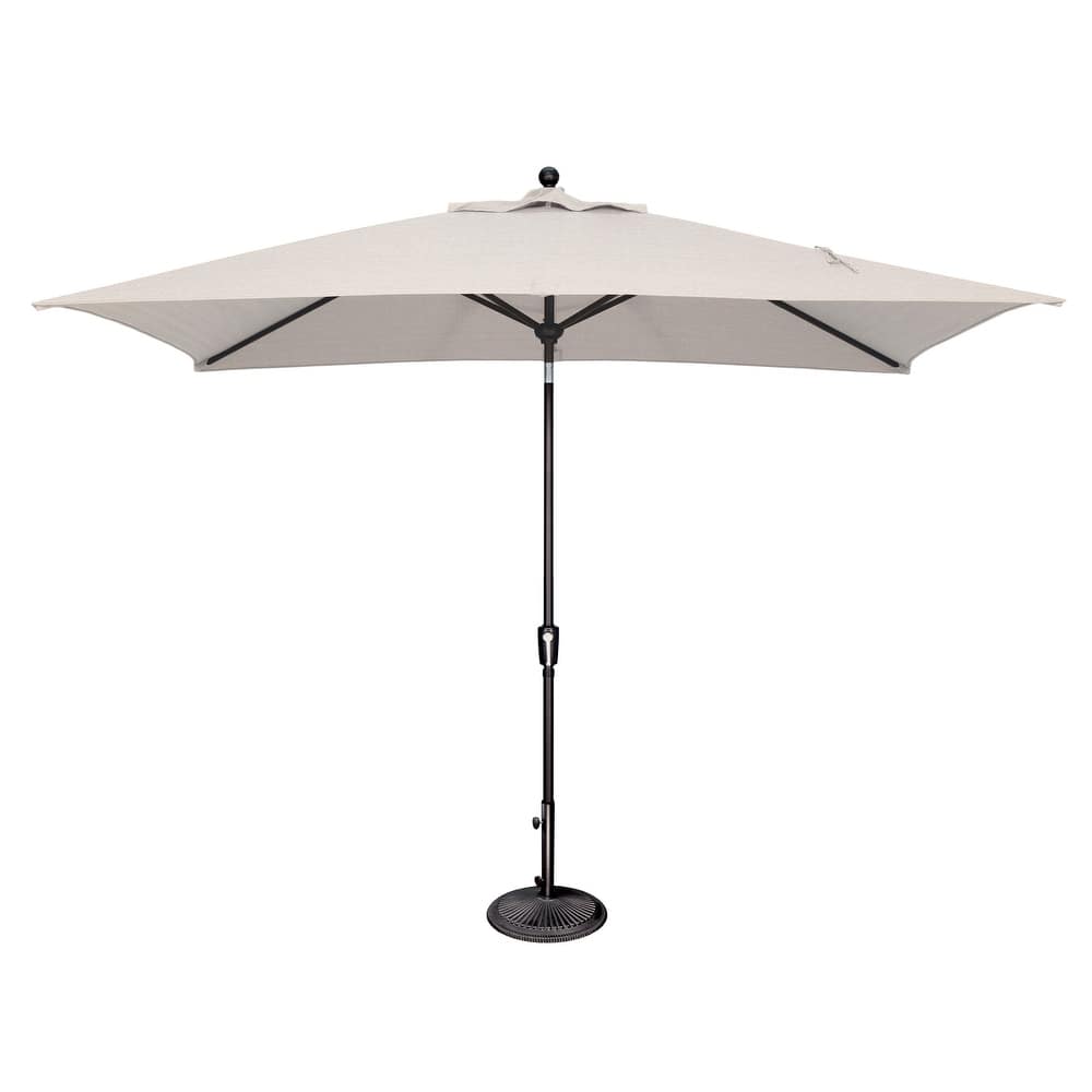 SimplyShade Catalina Rectangle Black Push Button Tilt Umbrella