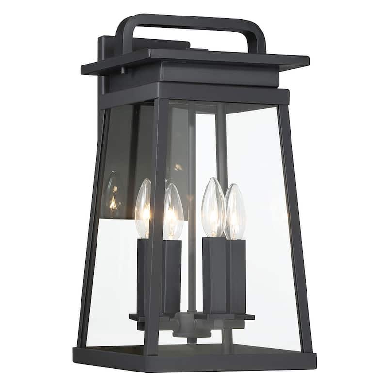 The Great Outdoors 73215 Isla Vista 4 Light 30" Tall Outdoor Wall - Coal