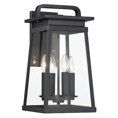 The Great Outdoors 73215 Isla Vista 4 Light 30" Tall Outdoor Wall