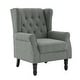 preview thumbnail 58 of 76, Button-Tufted Accent Chair Wingback Armchair - 38"H