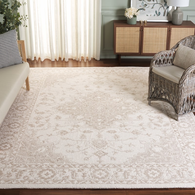 SAFAVIEH Handmade Metro Aloys Oriental Wool Rug - 9' x 12' - Beige/Ivory