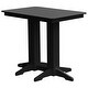 preview thumbnail 1 of 40, Poly Lumber Bar Table 4' - Black