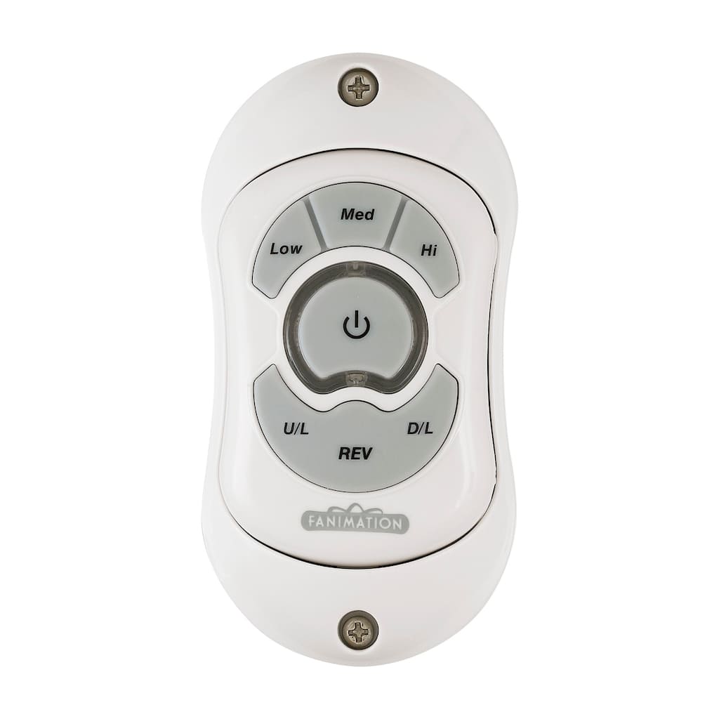 Three Speed Hand Held Remote Reversing - Fan Speed and Up and Down Light - White