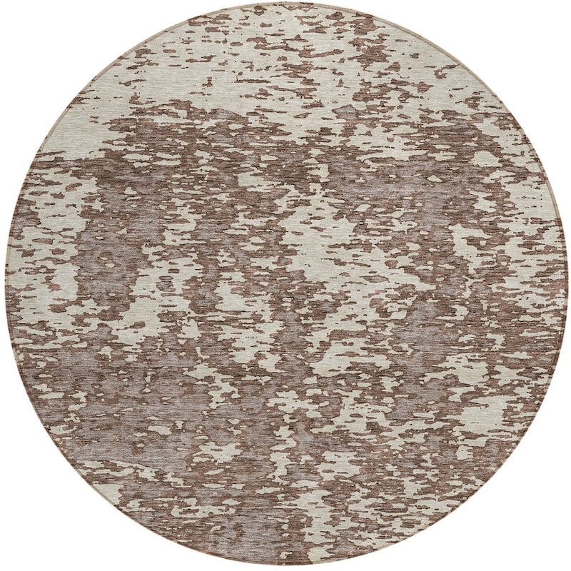 HomeRoots Abstract Transitional Rectangle Outdoor Rug