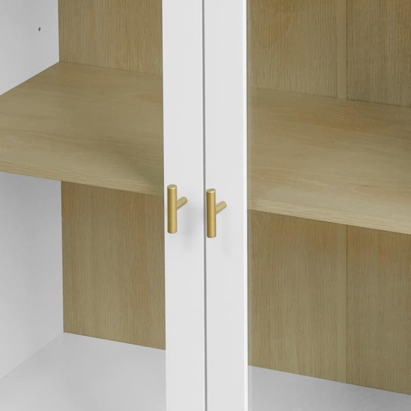 Accent Cabinet with Acrylic Doors with Adjustable Shelves - 31.10"Lx13.78"Wx31.5"H