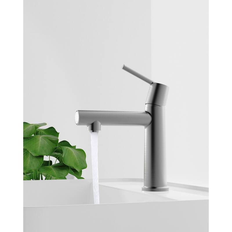 Bathroom Sink Faucet with Single Handle and Dual Water Modes - 7.71" x 4.68" x 9.21"