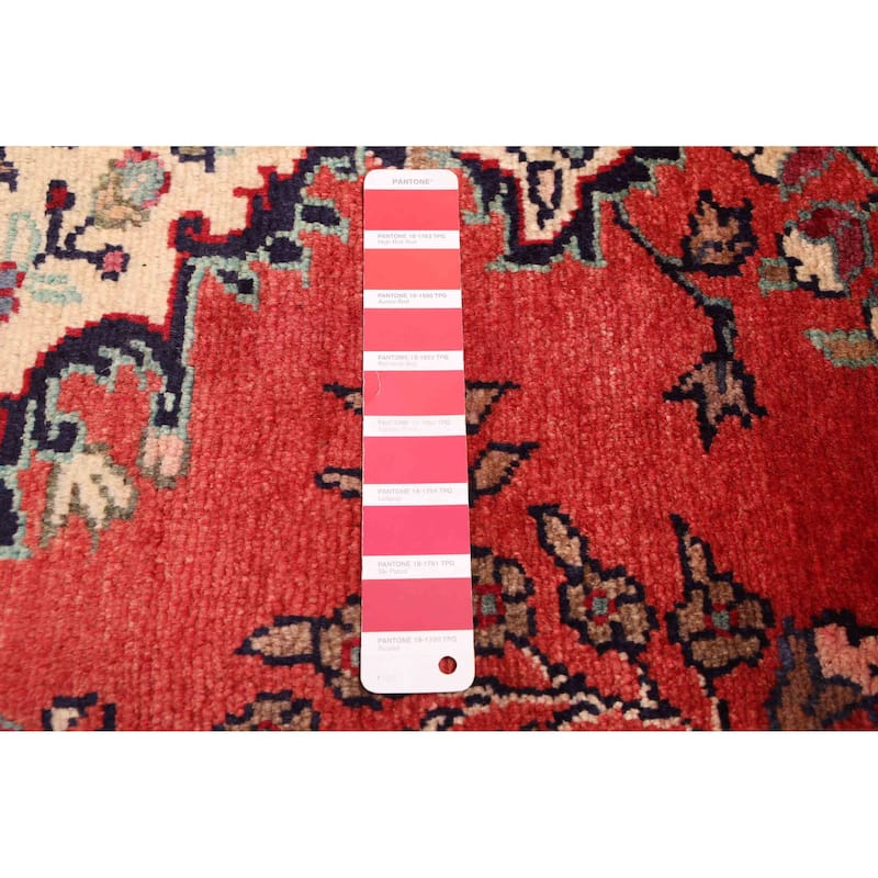 ECARPETGALLERY Hand-knotted Andelz Red Wool Rug - 3'1 x 8'2