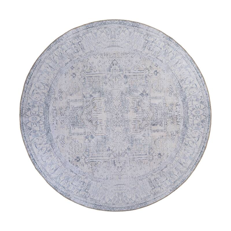 World Rug Gallery Vintage Inspired Distressed Machine Washable Area Rug