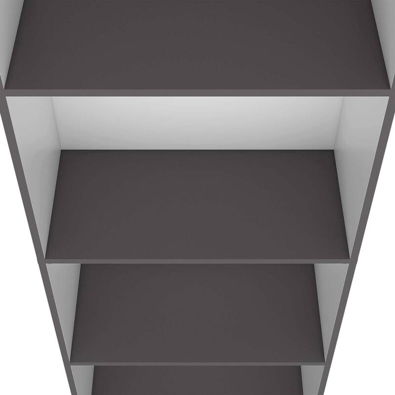 4-Shelf Tall Bookcase with Tiered Storage, Modern Design for Books, Plants, and Decorative Displays - 24.7