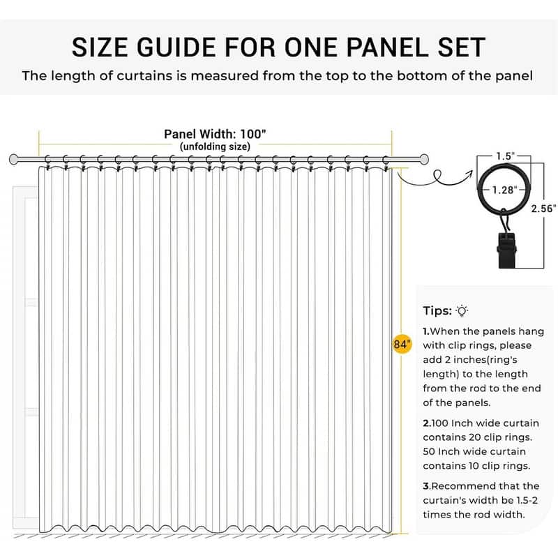 Oatmeal Sliding Door Curtains 100x84" Farmhouse