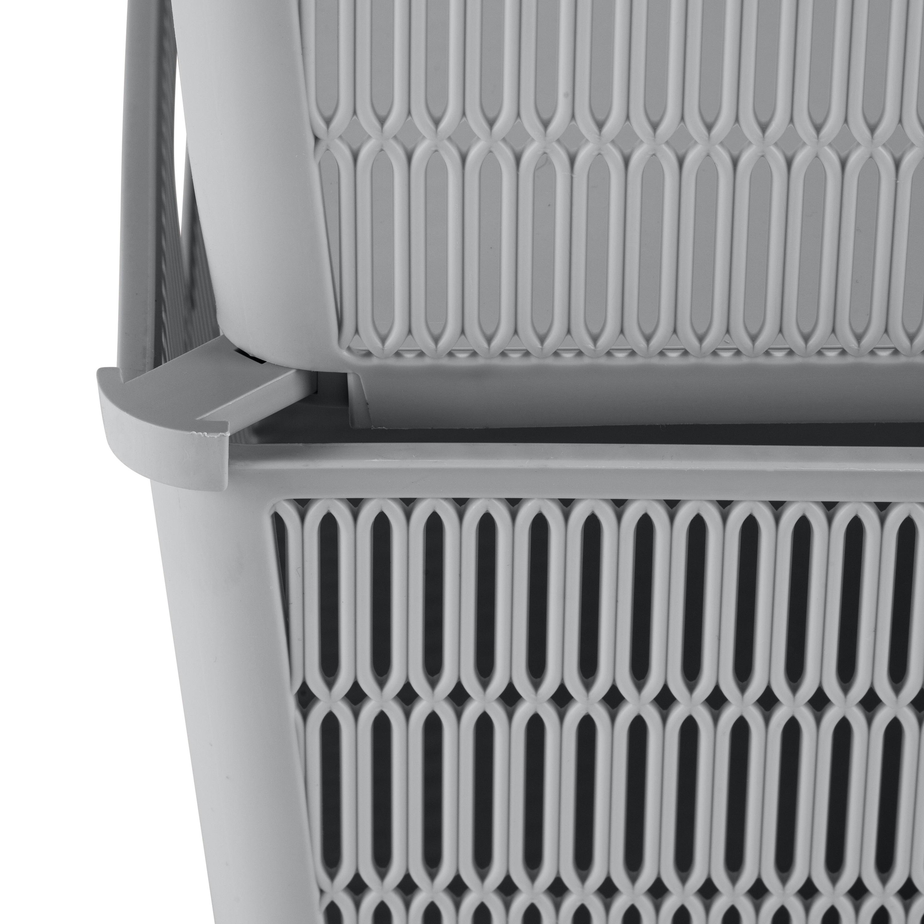 Simplify 4 Pack Slide 2 Stack It Storage Tote Baskets-image