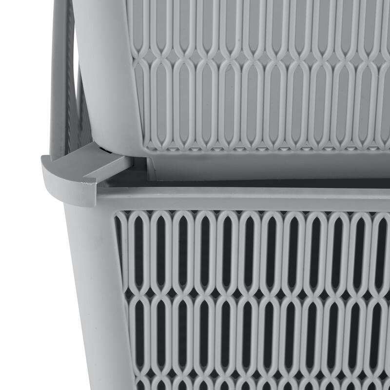 Simplify 4 Pack Slide 2 Stack It Storage Tote Baskets