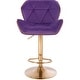 preview thumbnail 9 of 41, Modern Home Luxe Spyder Contemporary Adjustable Suede Barstool - Modern Comfortable Adjusting Height Counter/Bar Stool