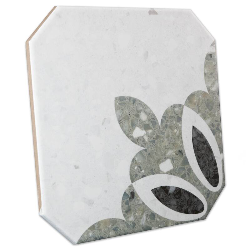 Merola Tile Riviera Octagon Antibes Verde 7-7/8" x 7-7/8" Porcelain Floor and Wall Tile