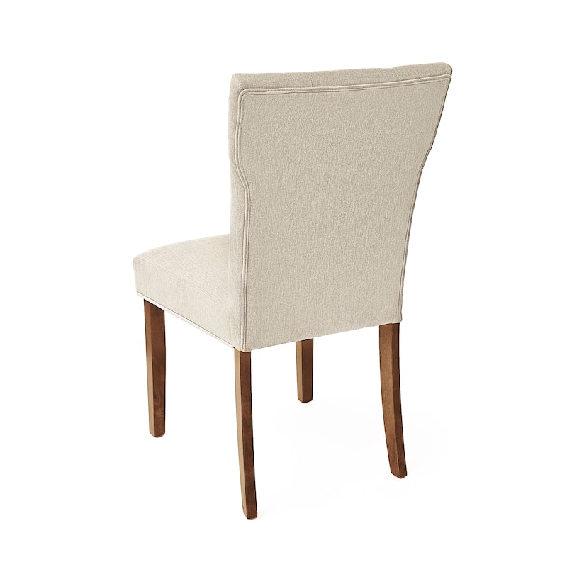 Dining Chairs Set of 2, Upholstered Chair with Rubber Wood Legs Parsons Chair