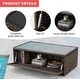 preview thumbnail 22 of 62, EROMMY 6/7 Piece Modular Outdoor Rattan Sofa Set, All-Weather Wicker Patio Furniture with Storage Table, Cushions & Pillows